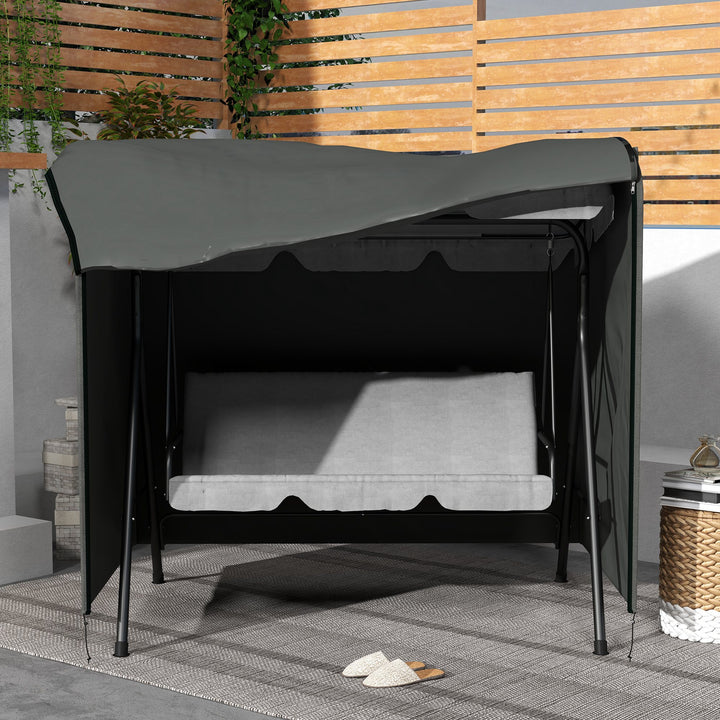 152 x 177cm Three-Seater Swing Chair Protective Cover Grey