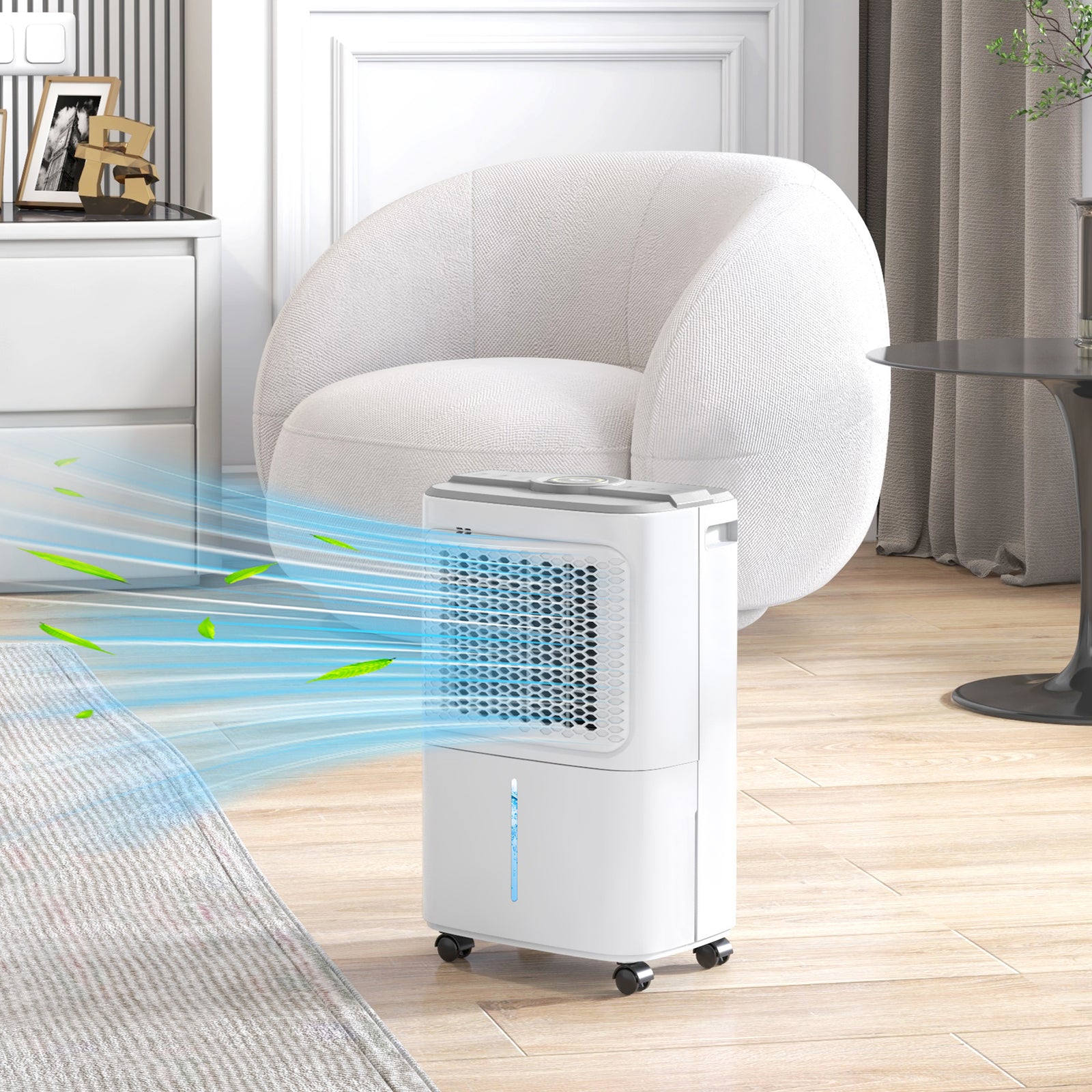 12L Dehumidifier, with Touch Panel LED Screen - White