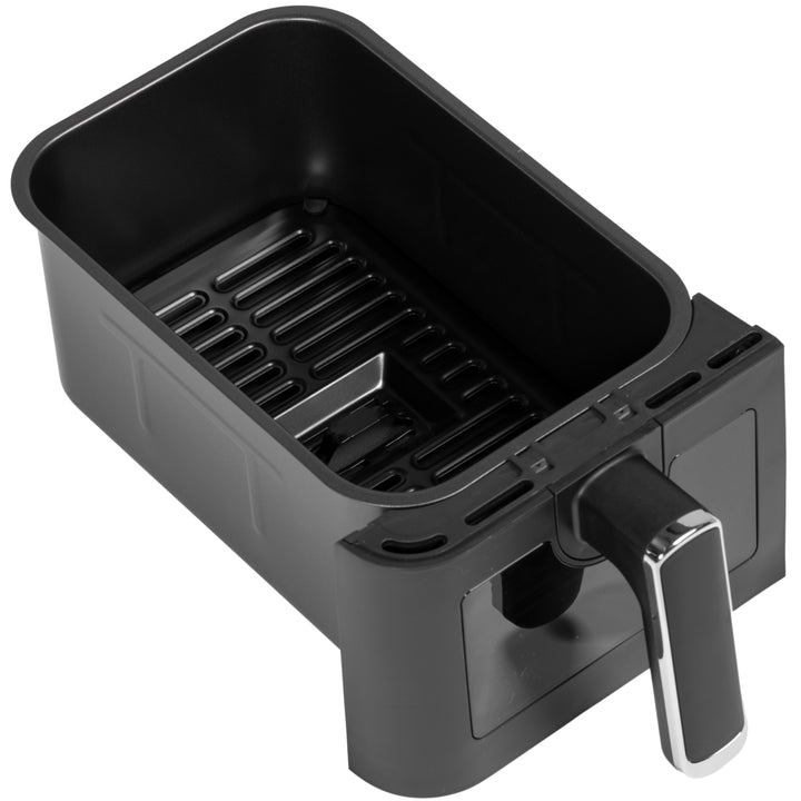 8L Dual Basket Air Fryer, 80-200℃, with Sync Function - Black/Silver