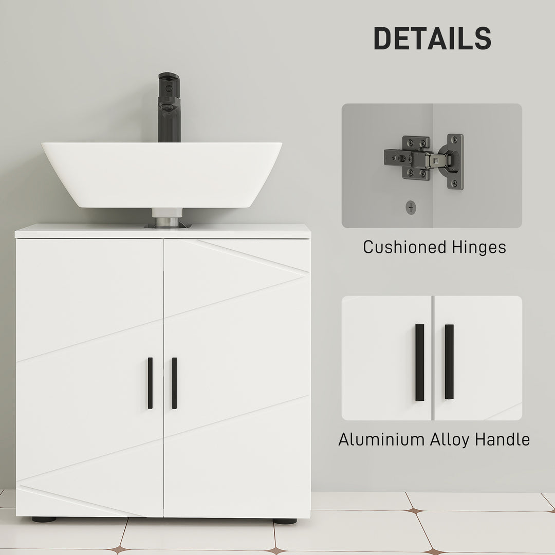 Under Sink Cabinet with Shelf - White
