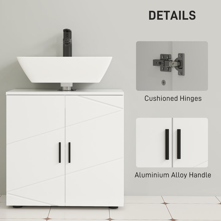 Under Sink Cabinet with Shelf - White