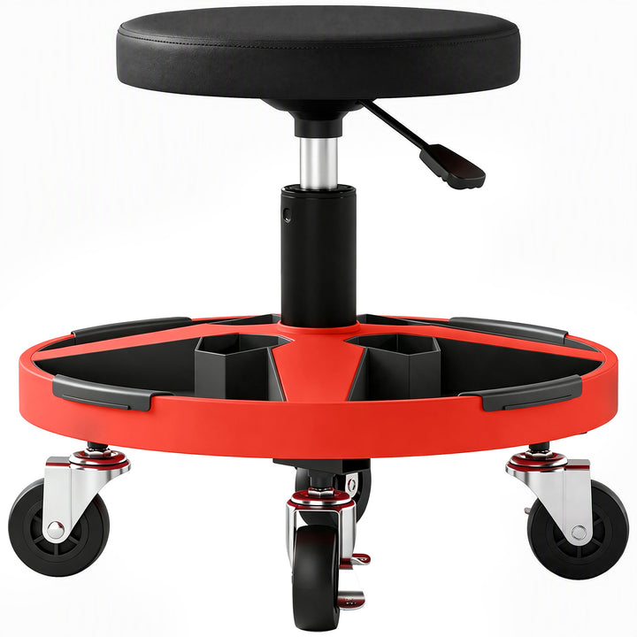 Rolling Mechanic Stool, 40-52 cm Height Adjustable Workshop Stool
