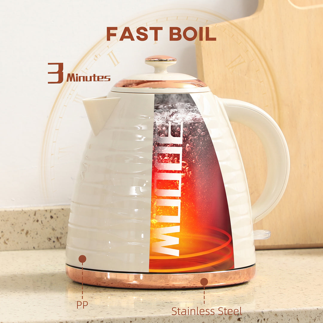 3kW Rapid Boil Honeycomb Kettle - Cream White