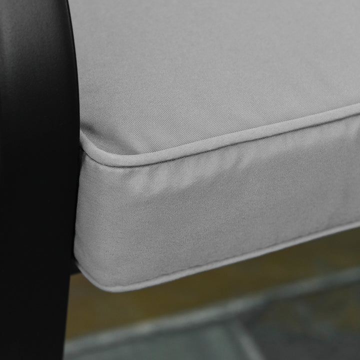 2 Seater Garden Bench Cushion -Light Grey
