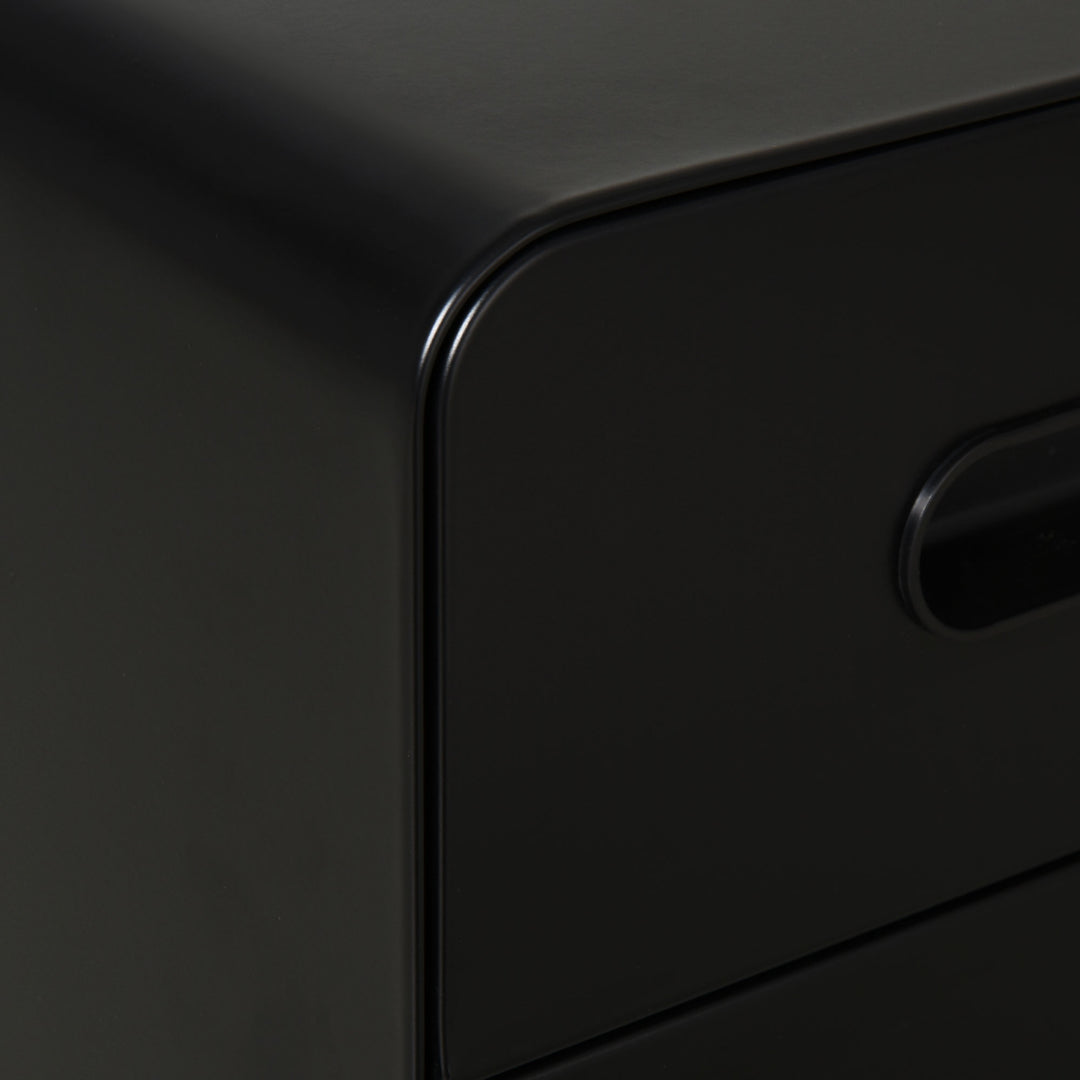 Lockable File Cabinet with 3 Drawers, Vertical Office Drawer for A4, Letter, Legal Size, Anti-tilt Design, Pre-Assembled Body, Black