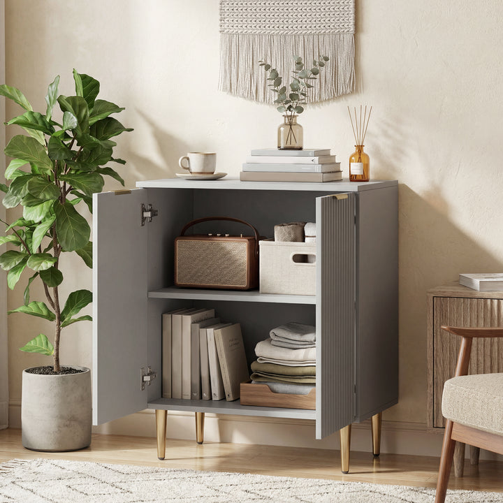 Sideboard Buffet Cabinet, Modern Kitchen Storage Cabinet with Adjustab