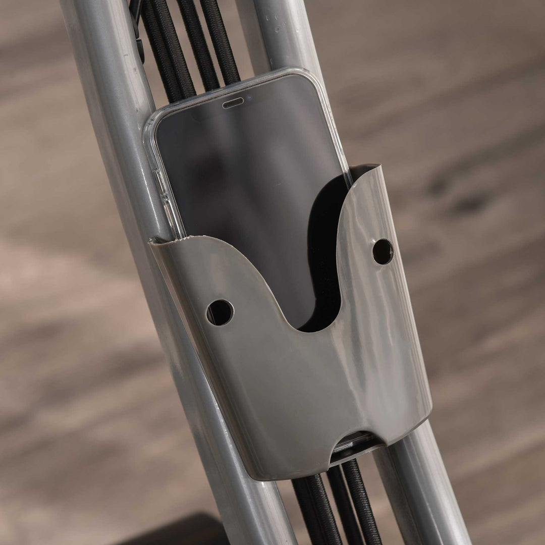 MCL 2-in-1 Folding Exercise Bike with 8-Level Magnetic Resistance, Arm Resistance Band, Pulse Sensor, Grey