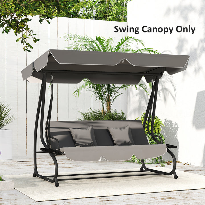 145 x 200Wcm Swing Chair Canopy Replacement - Dark Grey