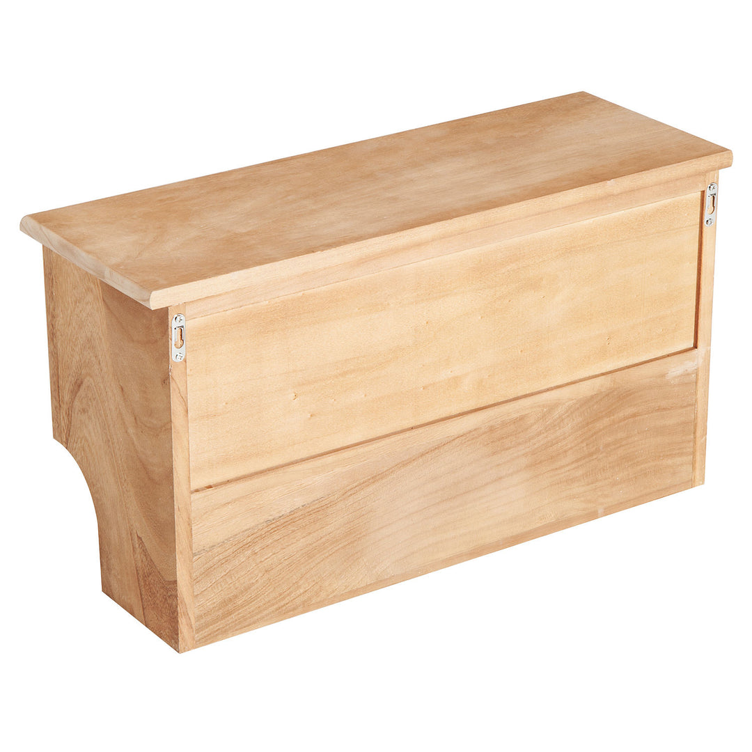 MCL Entryway Coat Rack Wall Mounted Shelf w/ 2 Corn Husk Baskets and Hooks, Brown