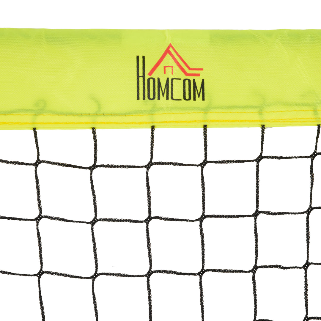 Two Football Goal Nets, Foldable Outdoor Sport Training Equipment, for Teens, Adults, with Carrying Bag, Yellow