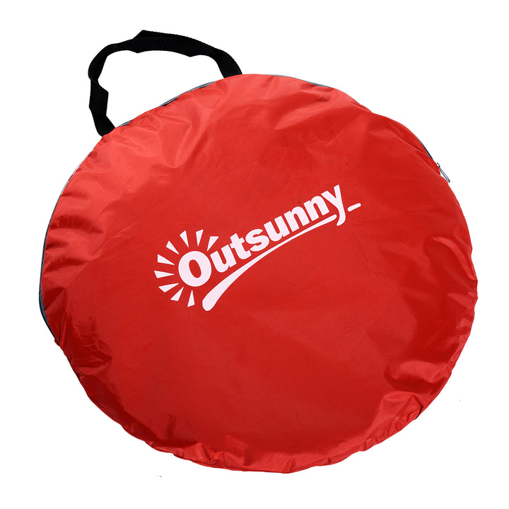MCL Pop-up Portable Beach Tent-Red