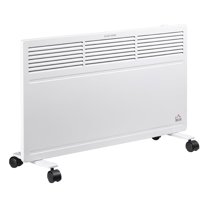 MCL POWER Convector Radiator Freestanding or Wall-mounted Heating with 2 Heat Settings Safety Cut-Off, White