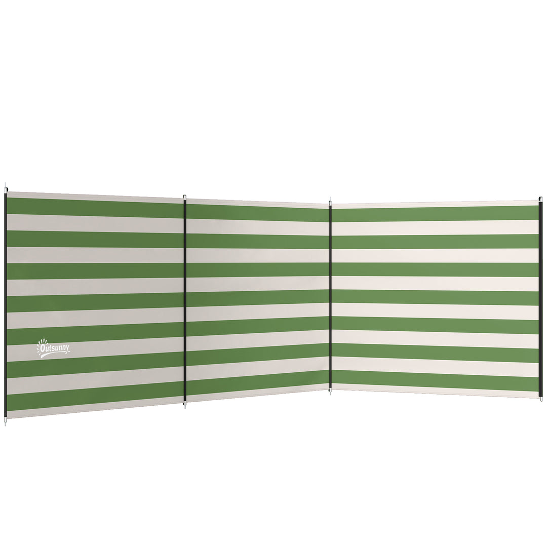 4 Pole Camping Windbreaks, Beach Wind Shield Shelter with Carry Bag an
