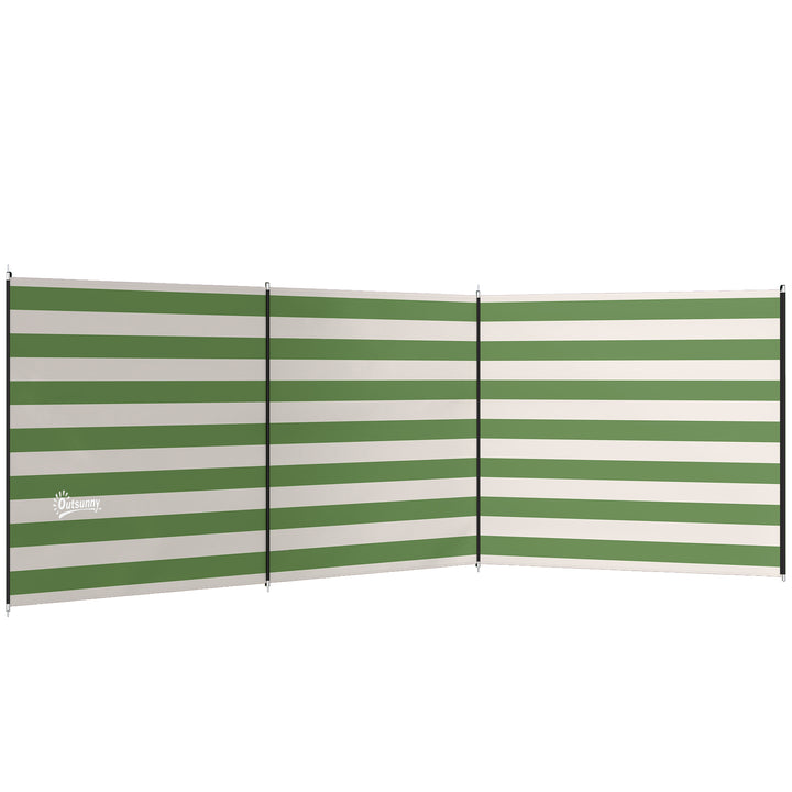 4 Pole Camping Windbreaks, Beach Wind Shield Shelter with Carry Bag an