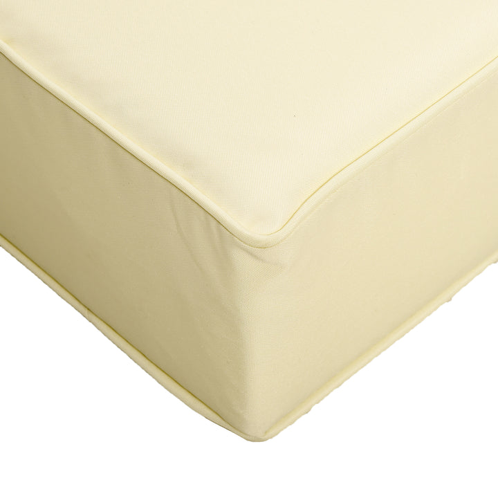 4 Pieces Outdoor Seat and Back Cushion Set Patio Deep Seating Chair Replacement Cushion, Beige