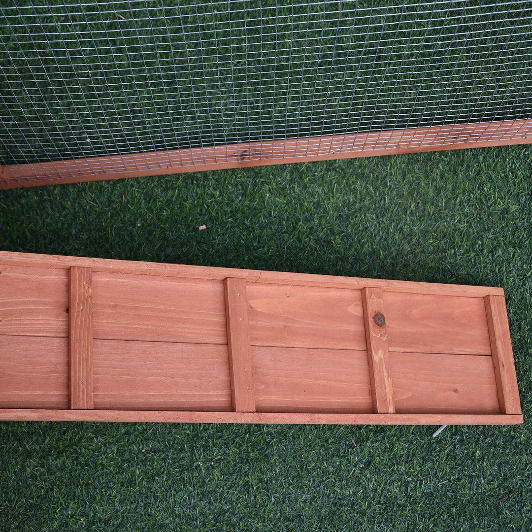 2 Floor Wooden Guinea Pigs Hutches House Bunny Coop Outdoor Garden Backyard, 158L x 58W x 68H cm