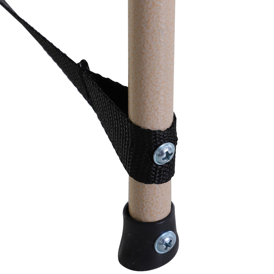 MCL Single Steel Frame Portable Camping Cot, with Carry Bag - Grey