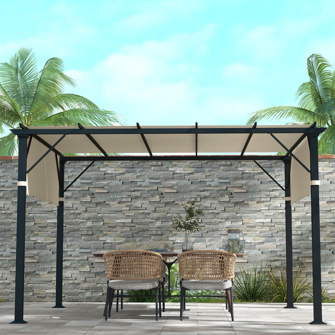 2 Pcs UV Protection Pergola Replacement Canopy, Pergola Shade Cover, Easy to Install, for 3 x 3(m) Pergola, Cream White