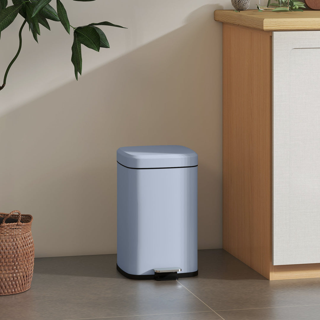 20L Modern Boxy Metal Home Kitchen Bin