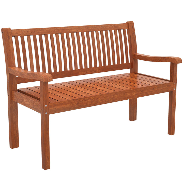 Garden Bench 2 Seater, Wooden Outdoor Bench with Waterproof Cover, Gar