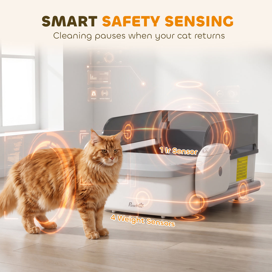 Self Cleaning Cat Litter Tray, Open-Top Automatic Litter Box with APP - view 5