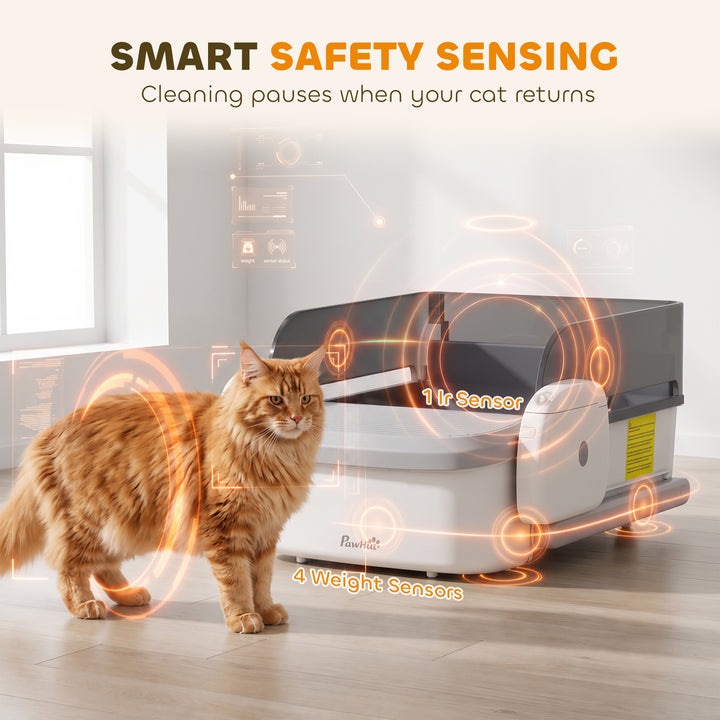 Self Cleaning Cat Litter Tray, Open-Top Automatic Litter Box with APP - view 5