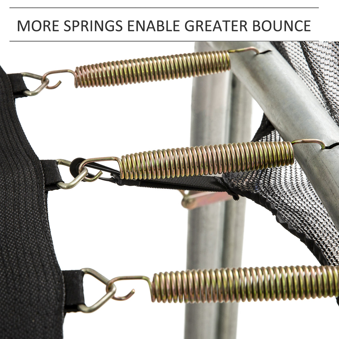 MCL 13ft Trampoline Net Replacement Safety Net Enclosure Net Spare w/ 8 Poles