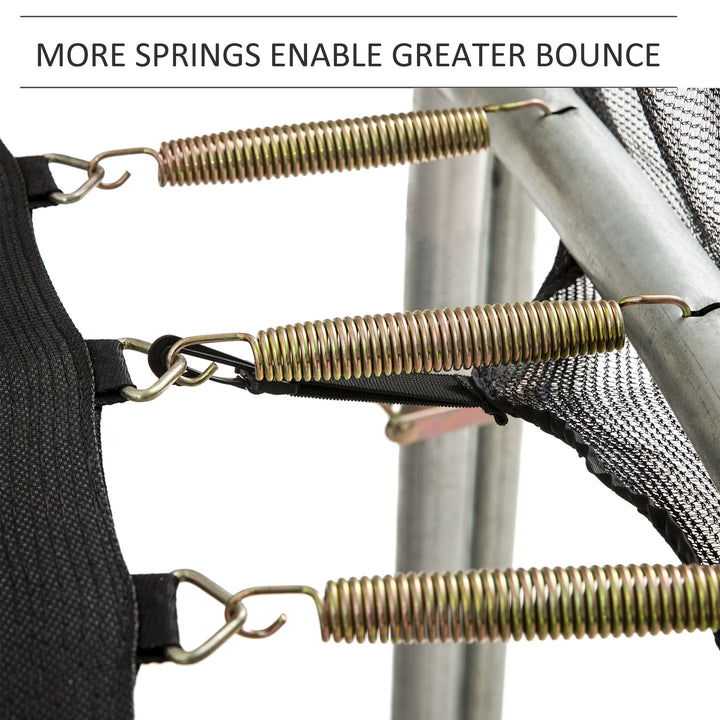 MCL 13ft Trampoline Net Replacement Safety Net Enclosure Net Spare w/ 8 Poles