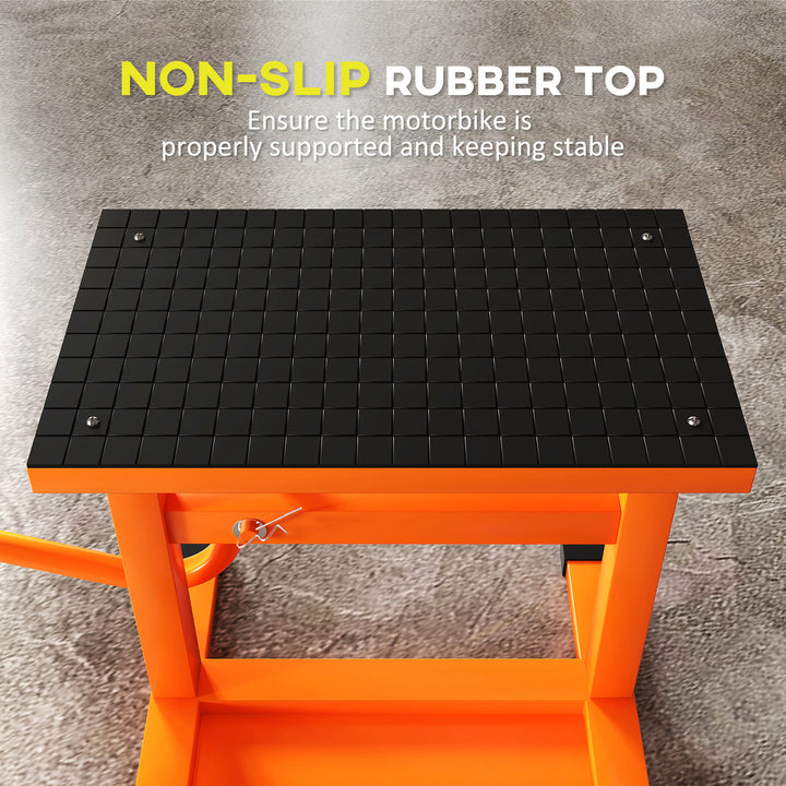 Steel Motorbike Jack Lift, 27.5 / 39.5 H cm - Orange