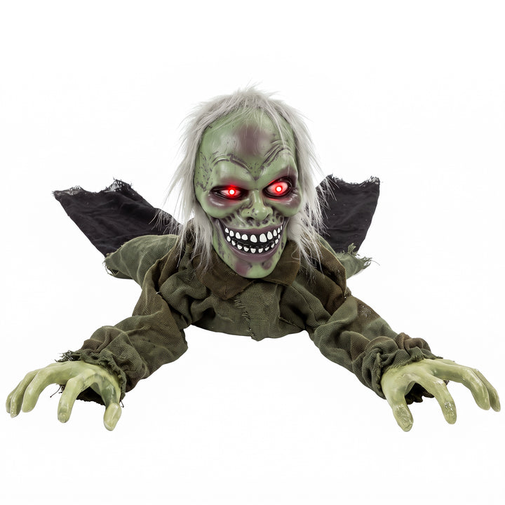 Halloween Decoration Halloween Animatronic Crawling Zombie with Light-