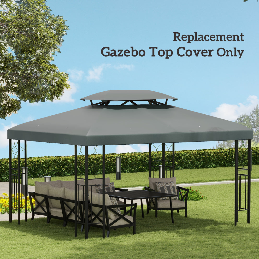 Gazebo Roof Replacement, for 3 x 4m Frames - Grey