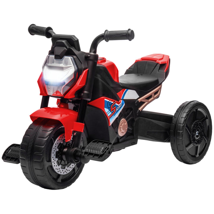 AIYAPLAY Motorcycle Design 3 in 1 Toddler Trike, Sliding Car, Balance Bike with Headlight, Music, Horn, Red | Aosom UK