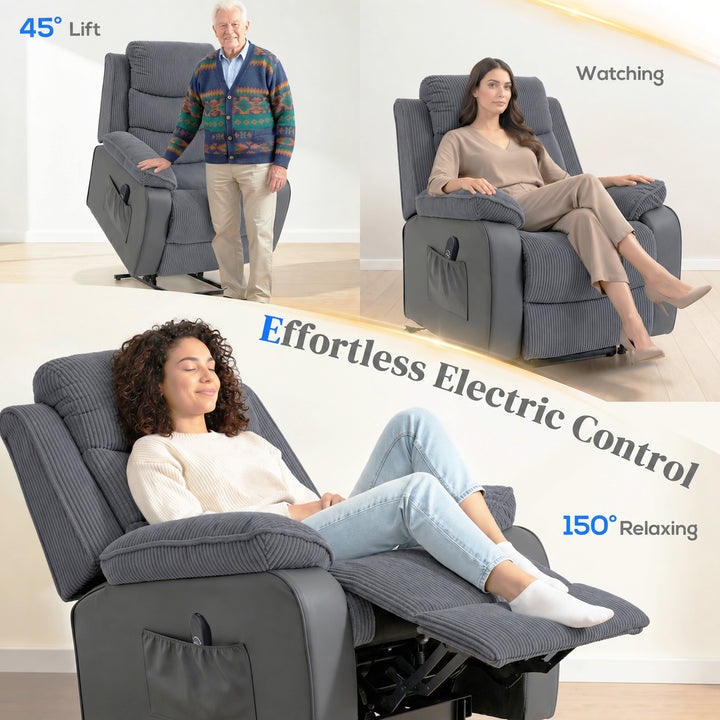 Riser Recliner Chair for Elderly, Electric Power Lift Recliner - view 4