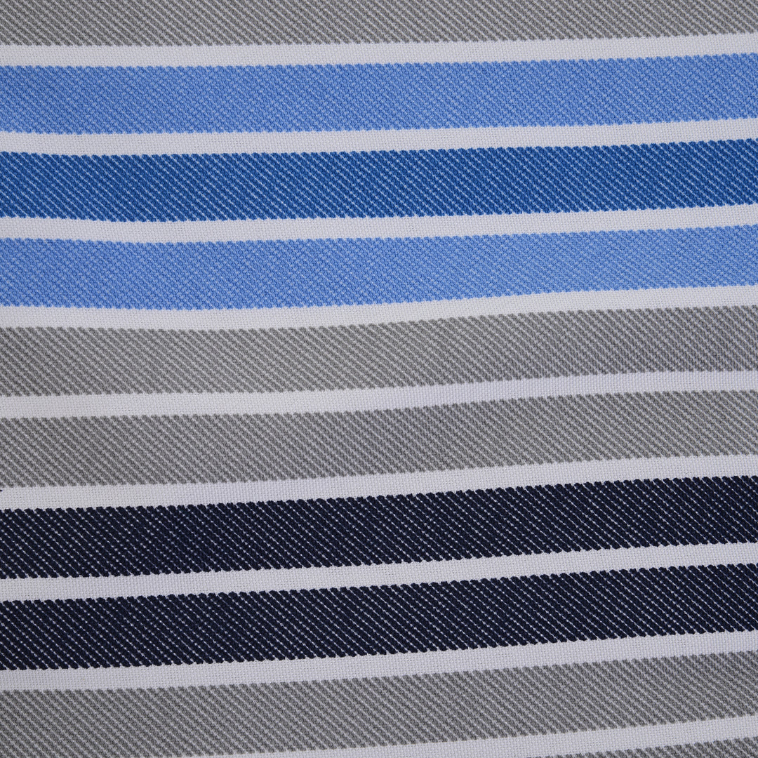 Polyester Set Of 2 Swing Chair Cushion Blue Stripes