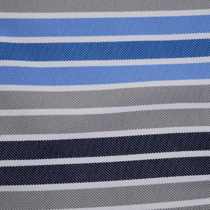 Polyester Set Of 2 Swing Chair Cushion Blue Stripes