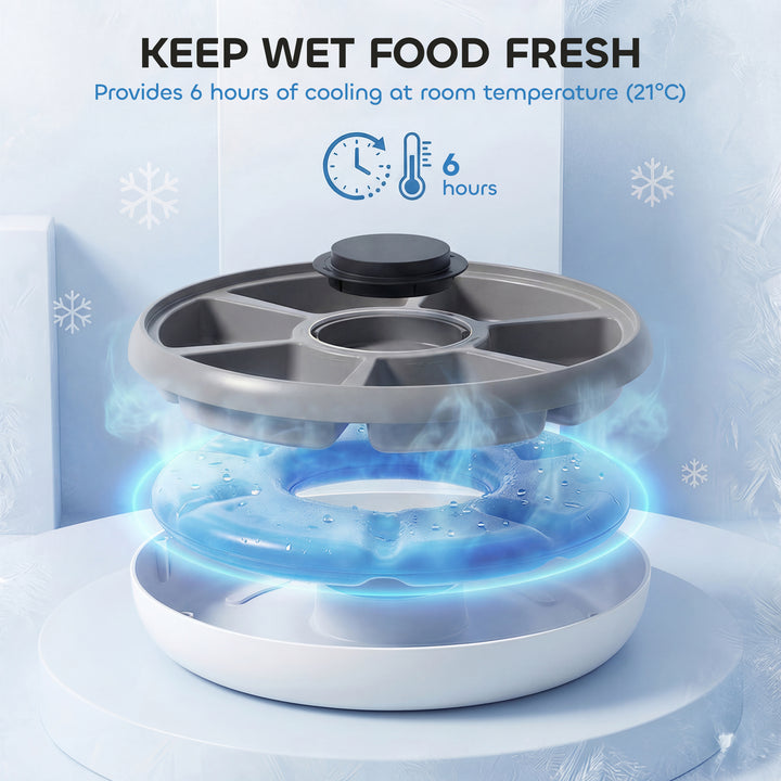 Automatic Cat Feeder Programmable Timer for Dry Wet Food Cat Food Disp