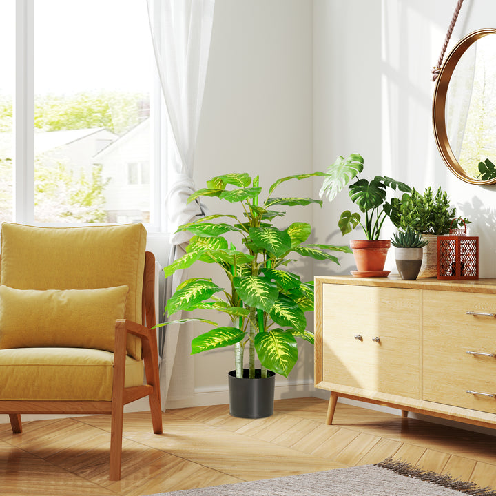 Faux Rose Plants, with Pots
