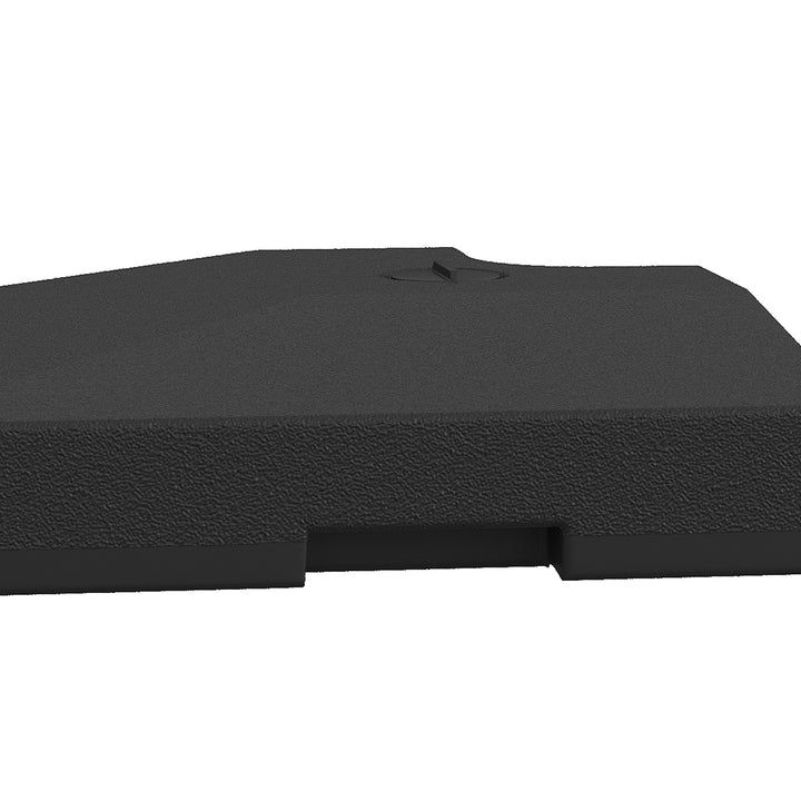 MCL 4 Pieces Fillable Parasol Base, Heavy Duty Umbrella Weights for Cross Stand, Square Holder for Cantilever Parasol, Total 120KG Sand/ 80L Water Filled (Metal Pole & Cross Stand NOT INCLUDED)