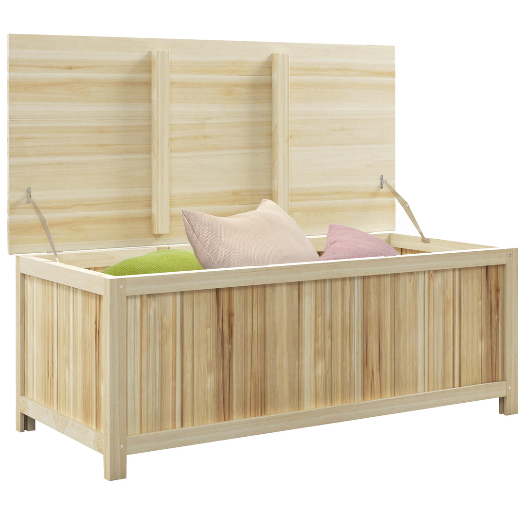 172 Litre Outdoor Storage Box, Wooden terrace Box Garden Storage Container