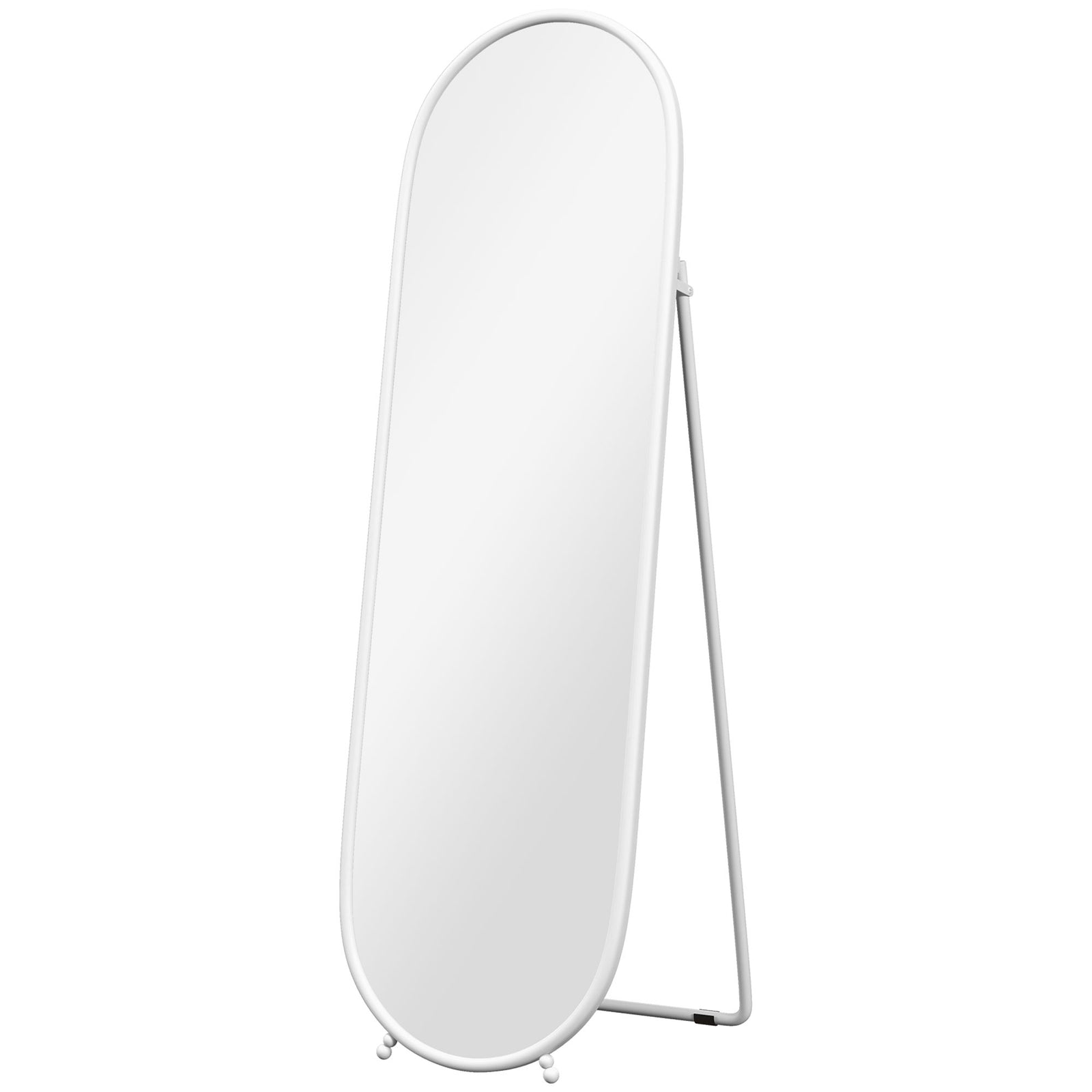 Two-Way Curved Full Length Mirror - White