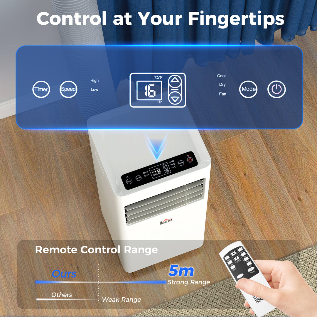 MCL Portable Air Conditioner 5000 BTU, 4-in-1 Cooling, Dehumidifier, Fan, Sleep Mode, Air Conditioning Unit with Digital Display & Remote Control, 24H Timer, Window Venting Kit, for Room up to 18㎡