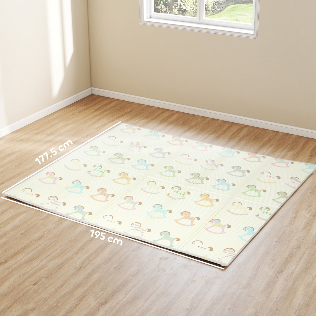 MCL Foldable Double-Sided Baby Play Mat, for Toddlers, Bedrooms, Nurseries, Playrooms