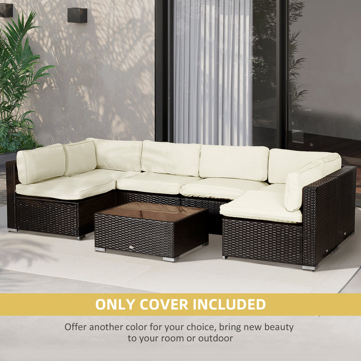 Replacement Cushion Covers for Garden Sofa Set, Garden Rattan Sofa Cus