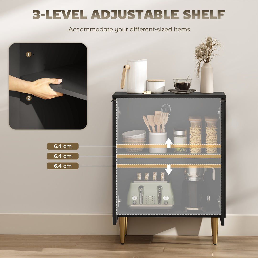 MCL Adjustable Shelf Sideboard - Black