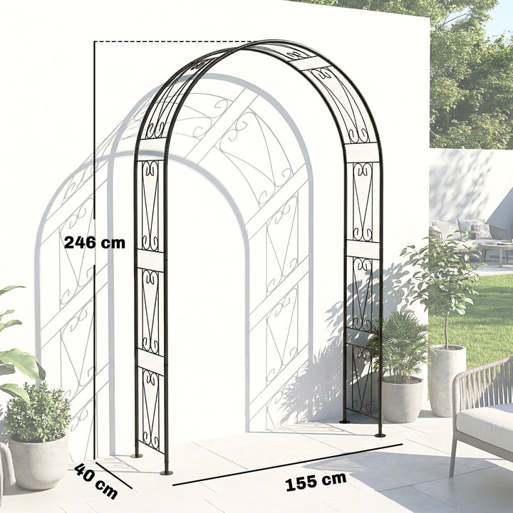 Garden Arch, Arbour Trellis for Climbing Plants, Rose Arch for Wedding