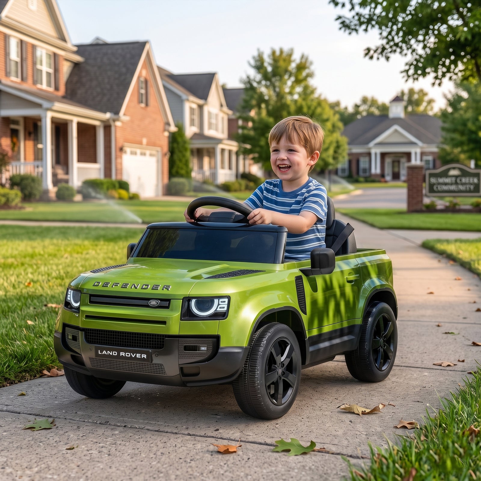 Land Rover Licensed 12V Kids Ride on Car with Remote, Suspension, Slow