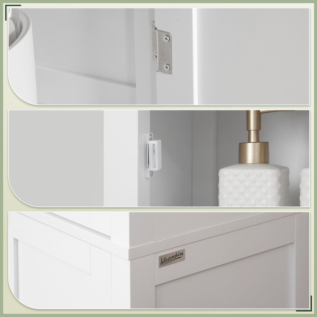 Tall Bathroom Storage Unit, Slim Bathroom Cabinet with Adjustable Shel