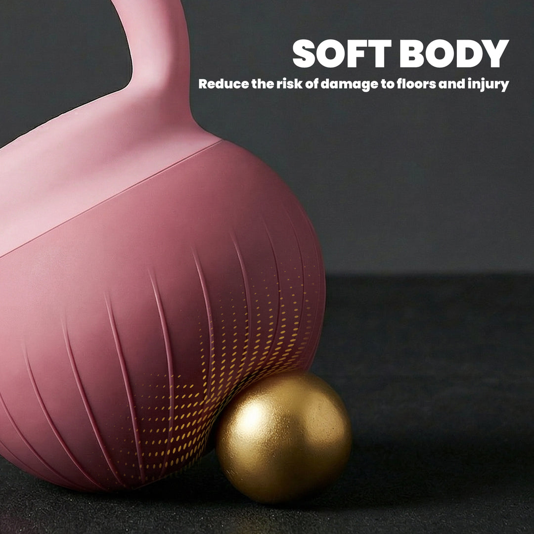 Soft Kettlebell, 6kg Kettle Bell with Anti-Slip Grip for Home Gym Weig