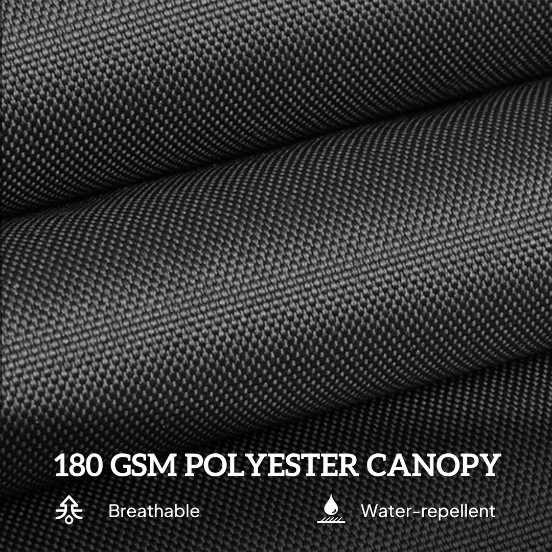 MCL 4.6m Double Garden Parasol - Black