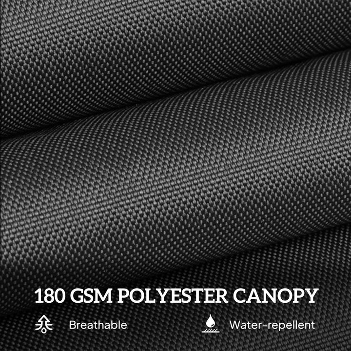 MCL 4.6m Double Garden Parasol - Black